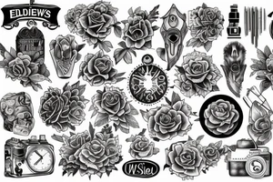 edelewiss color tattoo idea