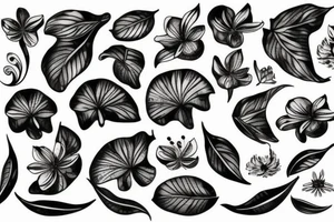floral design of rafflesia tattoo tattoo idea