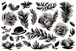 kl city brushstroke design tattoo idea