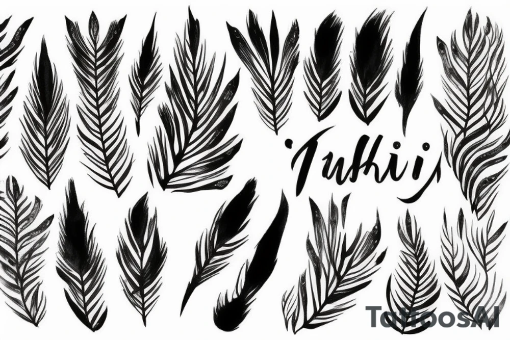 Sabah brushstroke design tattoo idea