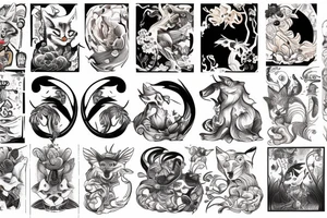 one with kitsune tattoo idea