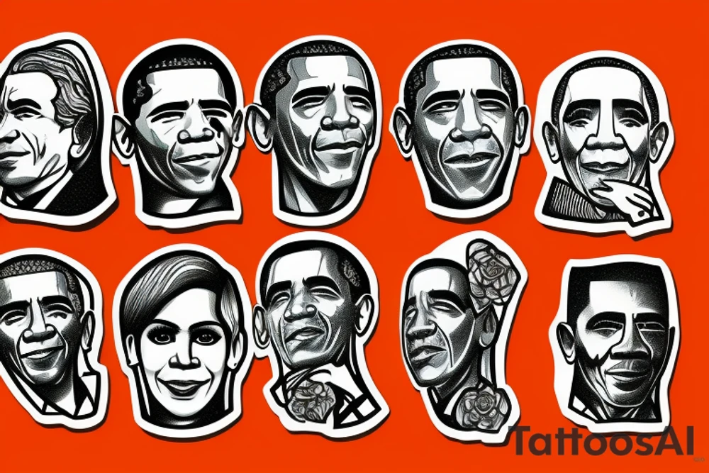 Mount rushmore but with obama tattoo idea
