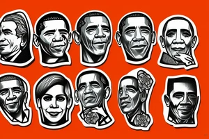 Mount rushmore but with obama tattoo idea