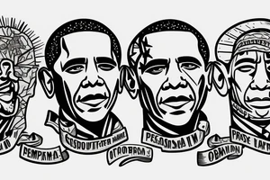 Mount rushmore but with obama tattoo idea