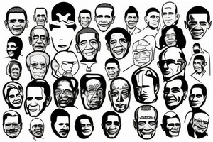 Mount rushmore but with obama tattoo idea