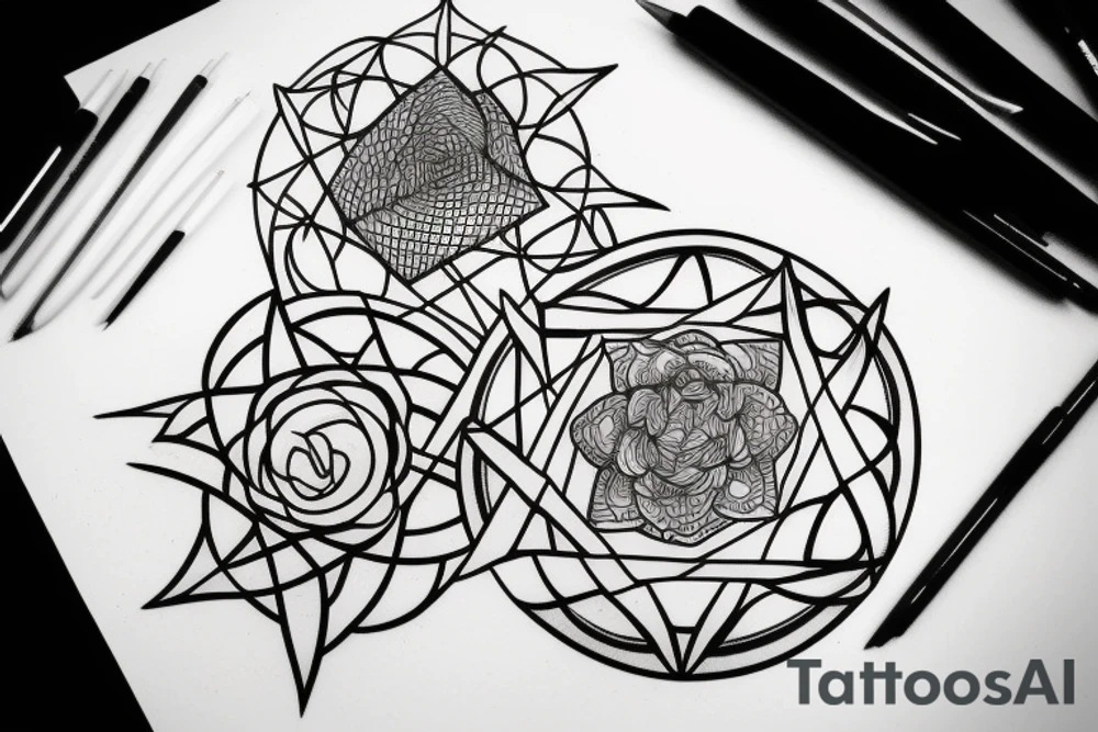 Witchy window tattoo idea