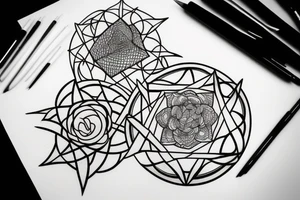 Witchy window tattoo idea
