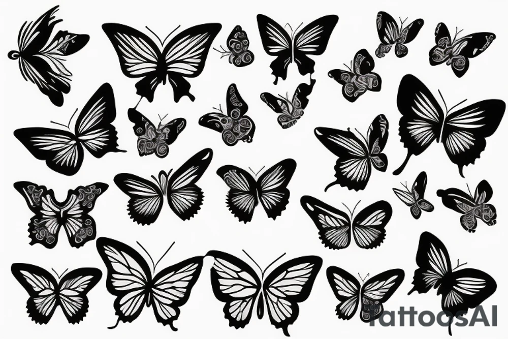 Flowers
Butterflies 
T tattoo idea