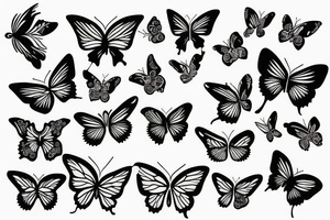 Flowers
Butterflies 
T tattoo idea