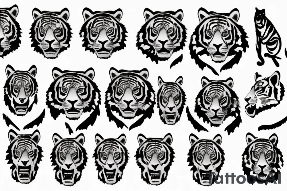 Tiger tattoo idea