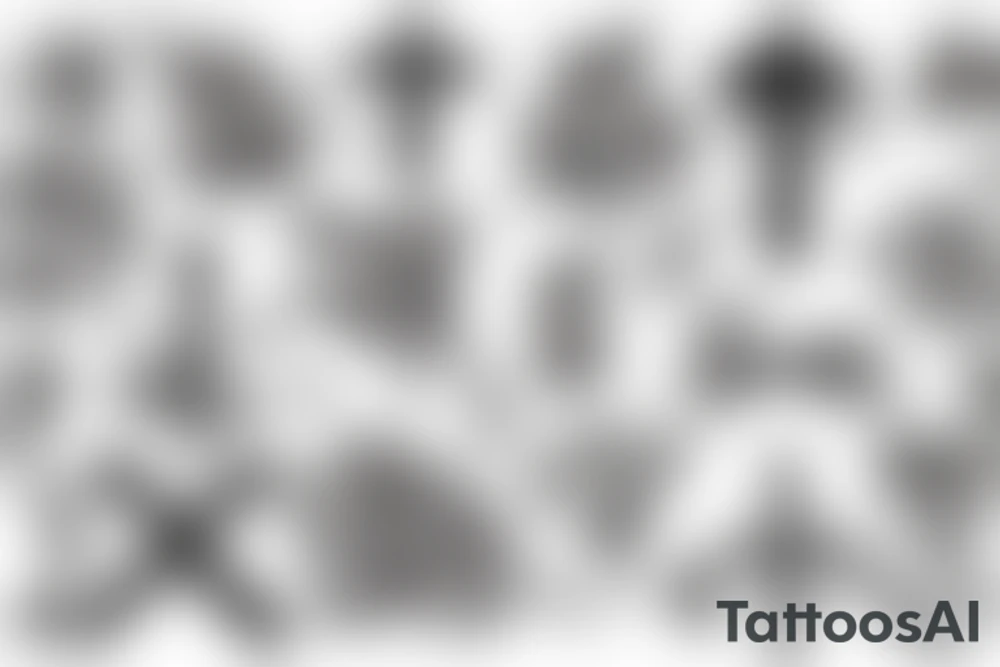 cross background tattoo idea