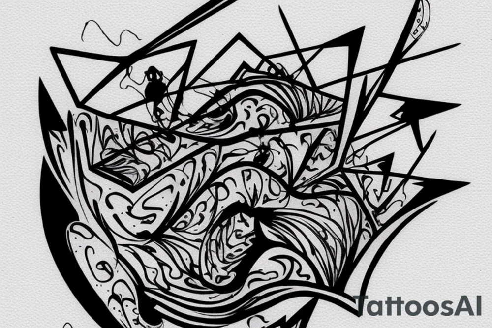 A soundwave made up of a series of peaks and valleys 
with the words "peaking together" written in a stylish, cursive font underneath. tattoo idea