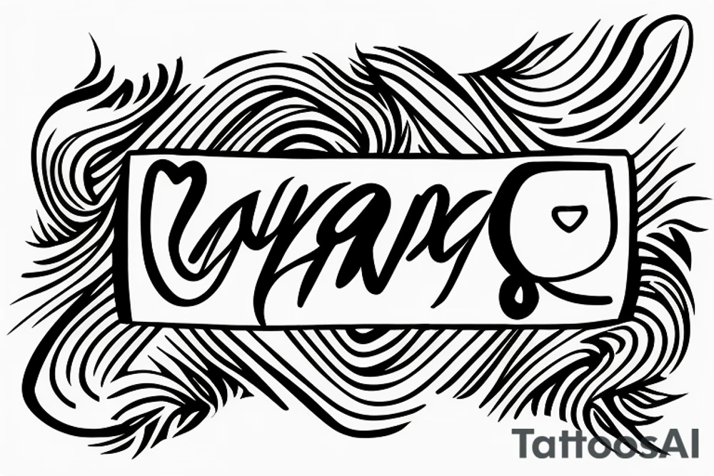 A soundwave made up of a series of peaks and valleys 
with the words "peaking together" written in a stylish, cursive font underneath. tattoo idea