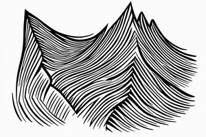 A soundwave made up of a series of peaks and valleys 
with the words "peaking together" written in a stylish, cursive font underneath. tattoo idea