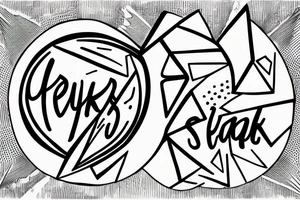 A soundwave made up of a series of peaks and valleys 
with the words "peaking together" written in a stylish, cursive font underneath. tattoo idea
