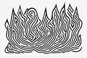 A soundwave made up of a series of peaks and valleys 
with the words "peaking together" written in a stylish, cursive font underneath. tattoo idea