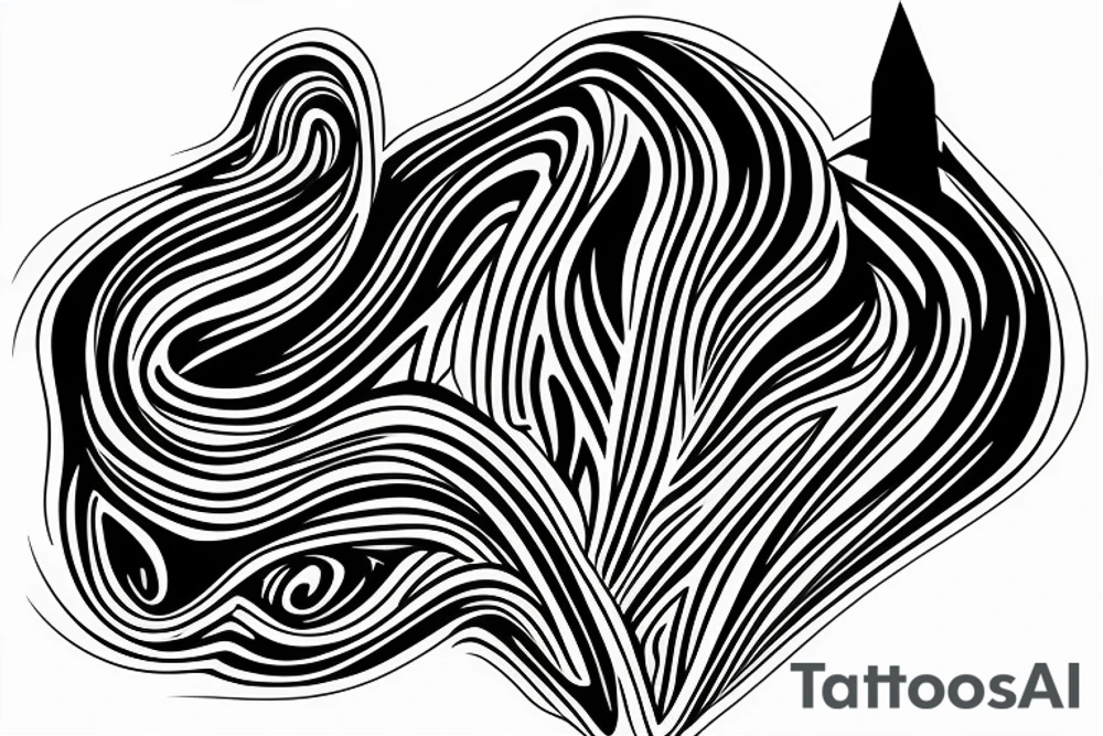 A soundwave made up of a series of peaks and valleys 
with the words "peaking together" written in a stylish, cursive font underneath. tattoo idea