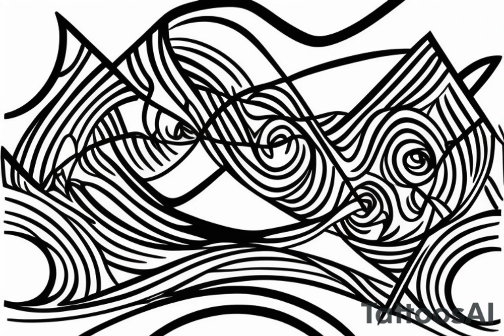 A soundwave made up of a series of peaks and valleys 
with the words "peaking together" written in a stylish, cursive font underneath. tattoo idea