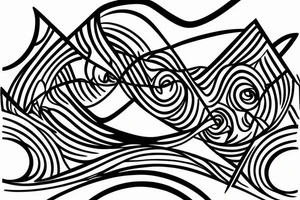 A soundwave made up of a series of peaks and valleys 
with the words "peaking together" written in a stylish, cursive font underneath. tattoo idea