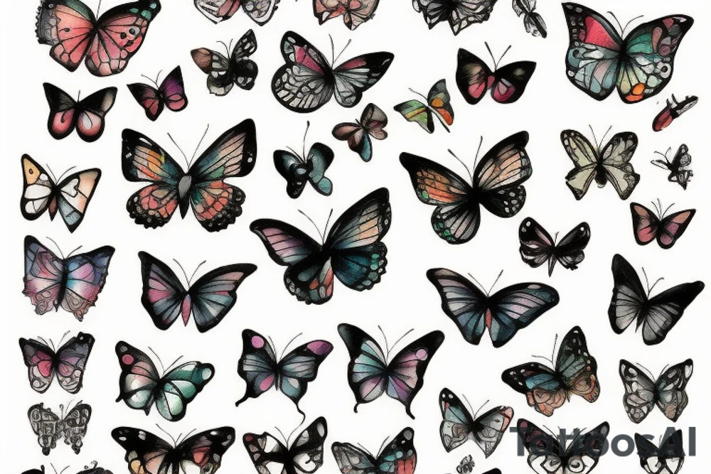 buttefly freestyle tattoo idea