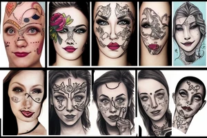 human portrait tattoo idea