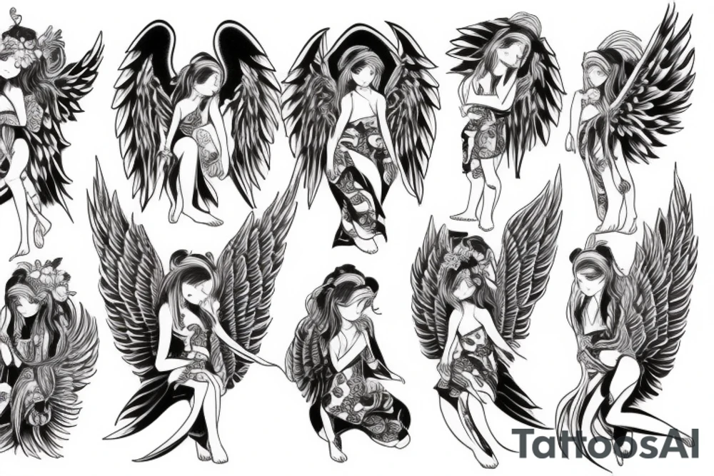 angel tattoo idea