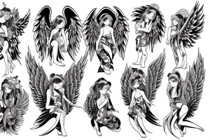angel tattoo idea