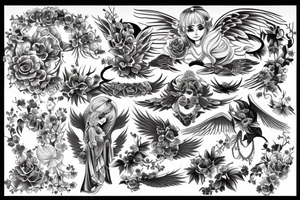 angel tattoo idea