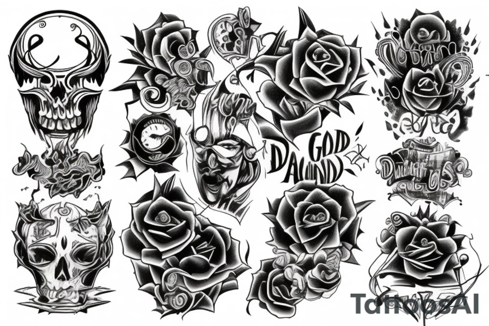 duality good vs bad tattoo idea