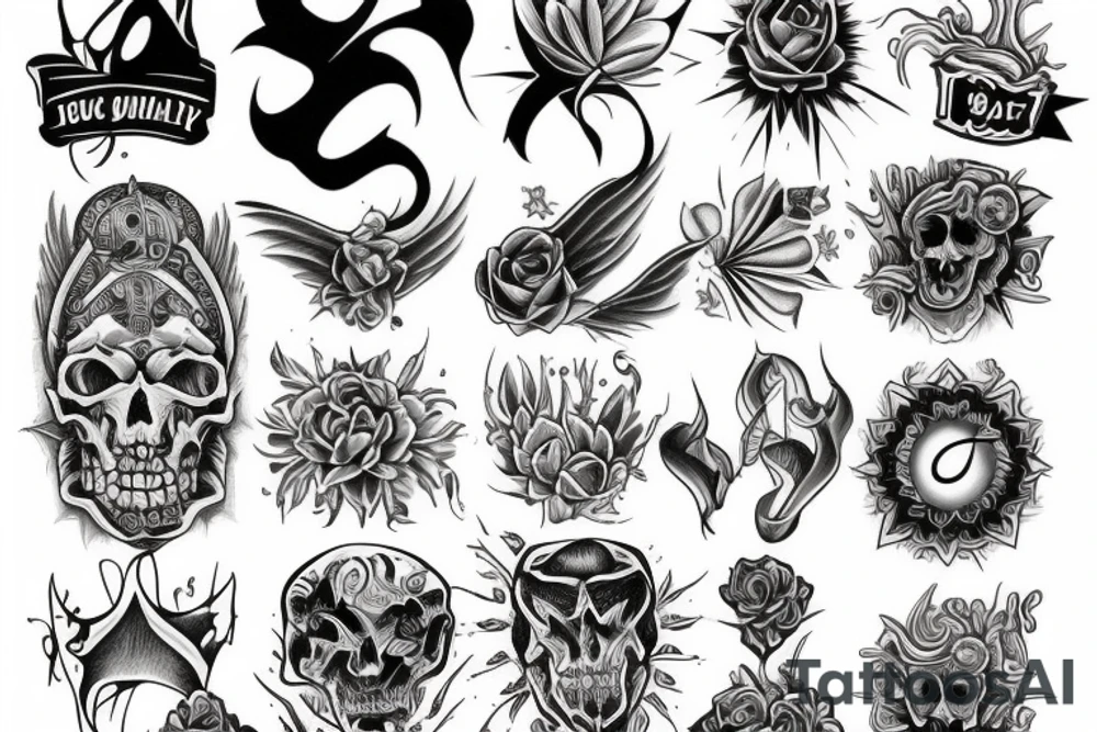 duality good vs bad tattoo idea