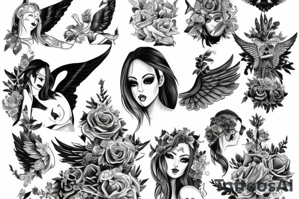 216 with an Angel tattoo idea