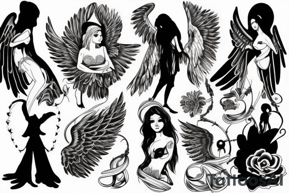 216 with an Angel tattoo idea