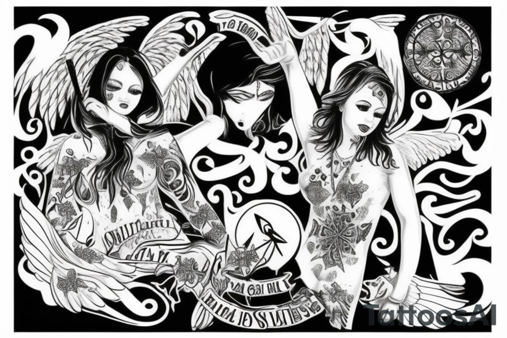 216 with an Angel tattoo idea