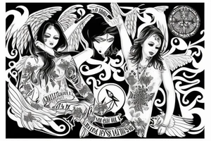216 with an Angel tattoo idea
