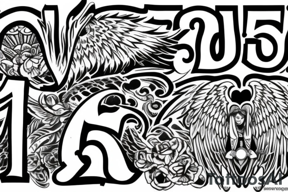 216 the number protected by an angel tattoo idea