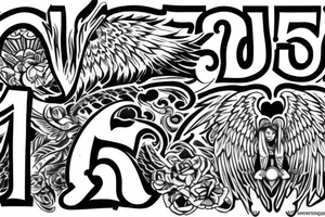 216 the number protected by an angel tattoo idea