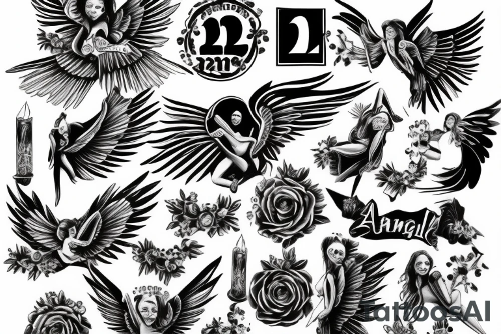 216 on an Angel tattoo idea