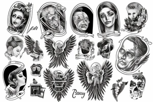 Father angel tattoo idea