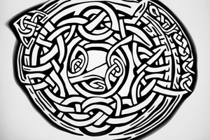 a Celtic shield knot tattoo idea