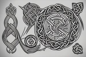 a Celtic shield knot tattoo idea