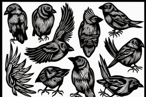grateful dead bird song crow tattoo idea