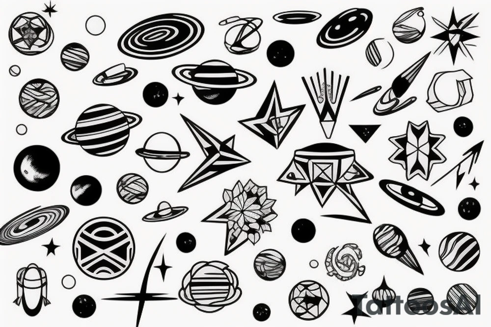Space tattoo idea