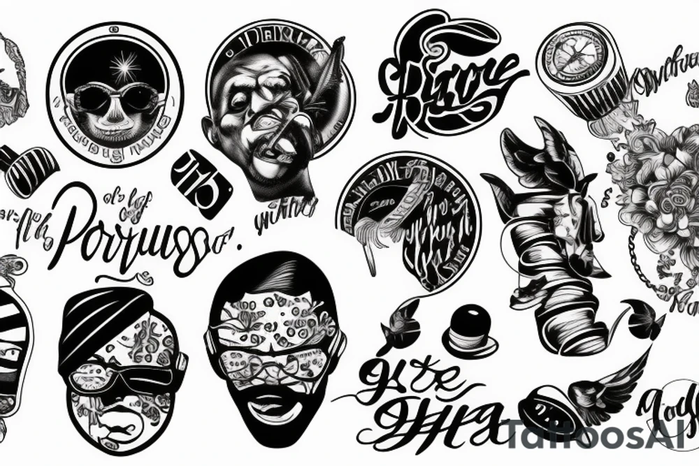 The Pursuit of happiness tattoo idea