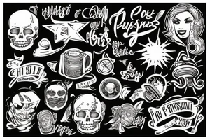 The Pursuit of happiness tattoo idea