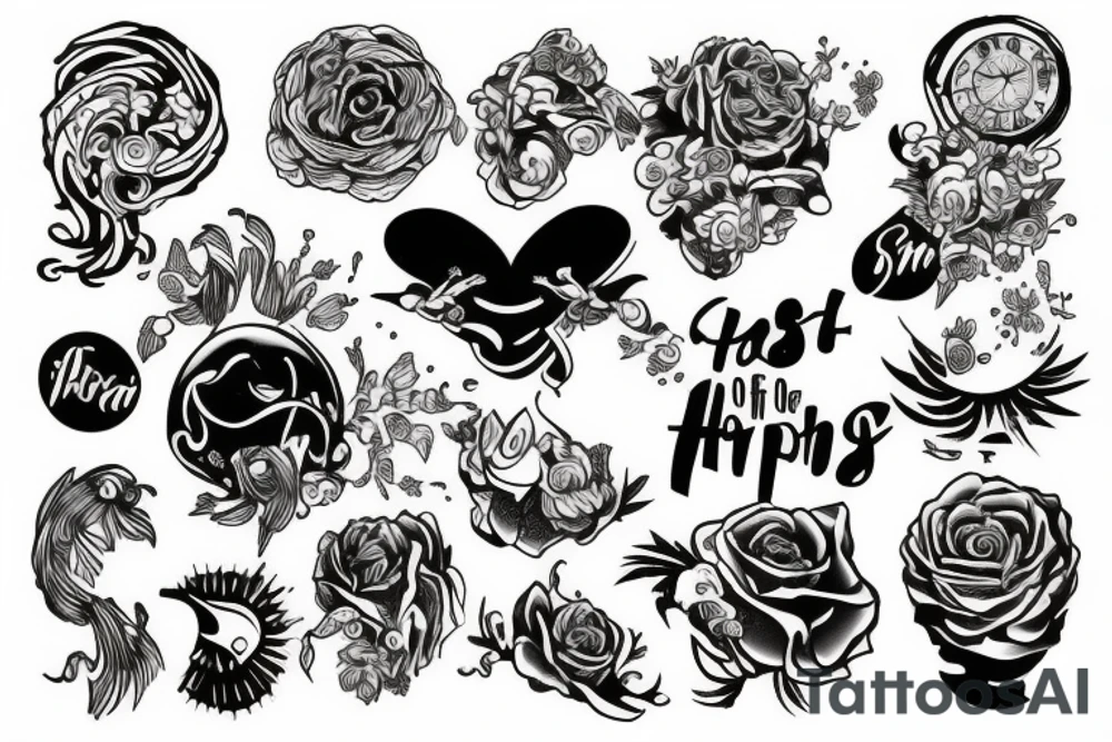 The Pursuit of happiness tattoo idea