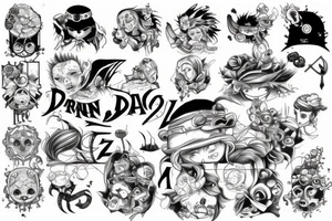 Drain on one stroke tattoo idea