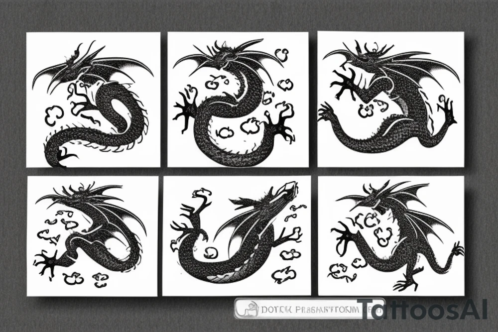 nice little dragon tattoo idea