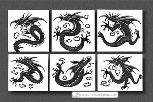 nice little dragon tattoo idea