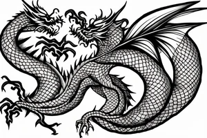 nice little dragon tattoo idea