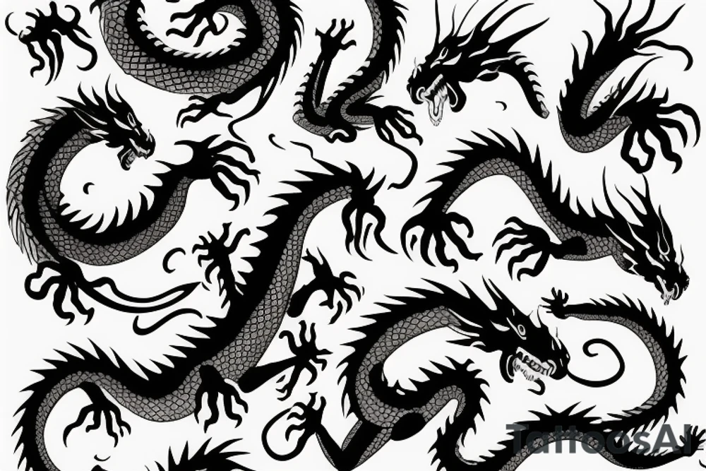 nice little dragon tattoo idea